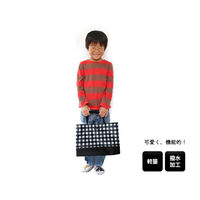 HALKARIN’S キッズ レッスンバッグ 通園 習い事 マグネット開閉 ギンガムブラック 450569 1個（直送品）