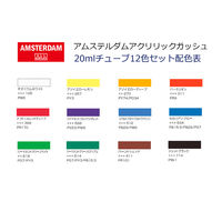 ターレンスジャパン ターレンス アムステルダムアクリリックガッシュ20ml 12色セット 470297 1個（直送品）