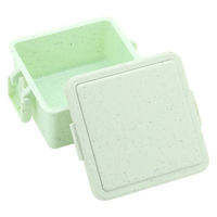 三好製作所 お弁当箱 GEL-COOL square S ジェラート 1段 220ml プレーンピスタチオ 423644 1個（直送品）