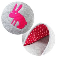 【スリッパ】アニマルシルエット（うさぎ） ソフトスリッパ  ピンク Mサイズ 1足