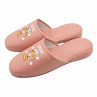 【スリッパ】トイレ用 クマ吊りこみスリッパ ピンク 1足
