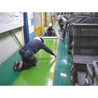 タカハラコーポレーション ビバ歩行帯フィルム(改正RoHS指令 制限10物質対応) 188NSM(25m)GN 1本（直送品）