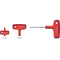 ピービ―スイスツールズ クロスハンドル六角棒ドライバー5mm 軸長80mm 全長117mm 1206.5ー80 1本（直送品）