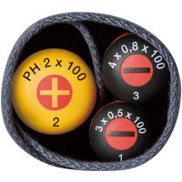 ピービ―スイスツールズ 6本組 スイスクラシックハンドルタイプ 絶縁ドライバーセット(マイナス・プラス) ロールケース付 5542.SUGY（直送品）