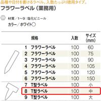 大和プラスチック ヤマト T型ラベル 100枚入 中 75148 1セット(6組)（直送品）