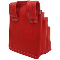 藤原産業 コヅチ 革製腰袋3段 レッド CHSー06R 1個（直送品）