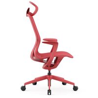 【法人限定/車上渡し】アール・エフ・ヤマカワ アリア ライト チェアヘッドレスト付き コーラルレッド RFARC-002CR-HR 1個（直送品）