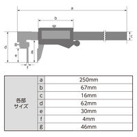 シンワ測定 デジタルノギス 管測定 150mm 19840 1個（直送品）