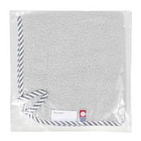 今治製 ループつきハンドタオル グレー 1セット（1枚×5） 国産 ノベルティ 個包装 ご挨拶 子ども用 キッチン用 田中産業