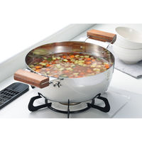 玉虎堂製作所 両手鍋 16cm BENRI鍋 ステンレス製 日本製 427076 1個（直送品）