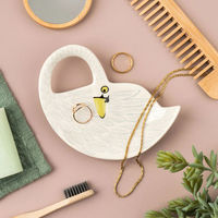 Hannah Turner トレイ Trinket Dish 動物 Swan 456537 1個（直送品）