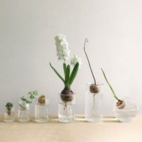 SOW 花瓶 MINI BULB VASE 水栽培ガラスベース 11cm 水耕栽培 485687 1個（直送品）