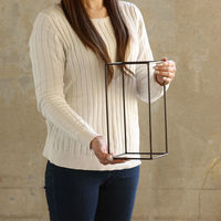 SOW フレーム ジョセフアイアン ディスプレイワイヤーフレーム レクタングル Lサイズ 486068 1個（直送品）