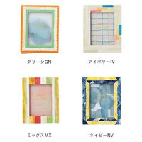 東京かんかん フォトフレーム ボーンミニフレーム L 名刺 チェキ キャメルボーン グリーン 487205 1個（直送品）