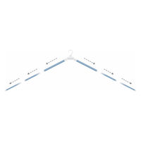 有平化成工業所 ハンガー シワーレスハンガー ブルー 490553 1個（直送品）