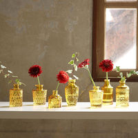 SOW 花瓶 プチフラワーベース アンバー トロワ 490954 1個（直送品）