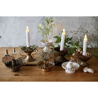 SOW キャンドルホルダー Aタイプ チャーチテーパーキャンドルホルダー ホワイト 493257 1個（直送品）