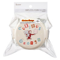 スケーター 弁当箱 500ml 丸型ランチボックス2段 ジョージ アルファベット 493402 1個（直送品）