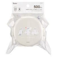 スケーター 弁当箱 500ml 丸型ランチボックス2段 ベイマックス SWEET 493406 1個（直送品）