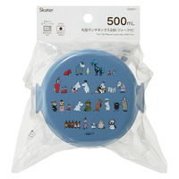 スケーター 弁当箱 500ml 丸型ランチボックス2段 ムーミン80 493407 1個（直送品）