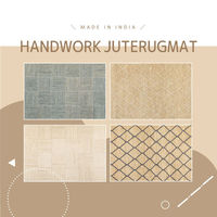 萩原敷物 玄関マット 室内 ジュートマット トロン 60×90 ホワイト 493624 1個（直送品）