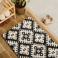 萩原敷物 玄関マット 室内 ダッタ シェニールマット 60×90 厚手 493694 1個（直送品）