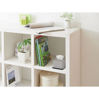 吉川国工業所 ティッシュケース 再生材 ハーフティッシュボックス スマホスタンド グレー 494261 1個（直送品）