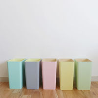 小久保工業所 ゴミ箱 7L マカロンダストボックス 角型 パステルカラー グレー 494374 1個（直送品）