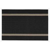 ルークラン ランチョンマット アプリクス シェブロン ブラック 494732 1個（直送品）