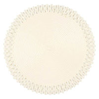ルークラン ランチョンマット アプリクス ラウンドナチュレ ホワイト 494738 1個（直送品）