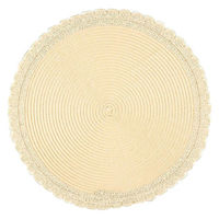 ルークラン ランチョンマット アプリクス ラウンドナチュレ ライトブラウン 494739 1個（直送品）