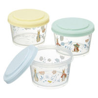 スケーター 保存容器 240ml 薄肉保存容器 3個組 ピーターラビット 494955 1個（直送品）