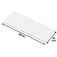 アーテック アクリルプレート 白80×30 118620 1セット(1枚×5)（直送品）