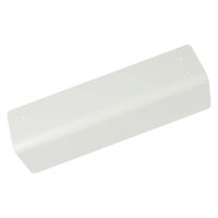 ハイロジック スチールシェルフ L字 400x100mm ホワイト 59054 1個（直送品）