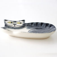 Hannah Turner トレイ Trinket Dish 動物 TABBY 424012 1個（直送品）