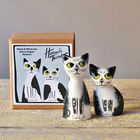 Hannah Turner 調味料入れ 塩コショウ入れ アニマル CatBlackandWhite 424022 1個（直送品）