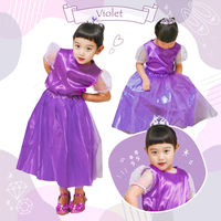 アーテック キッズコスプレ衣装 プリンセスドレス ウ ゙ァイオレット 21743 1セット(1包×2)（直送品）