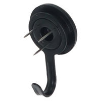 ハイロジック 打ち込みピンフック ブラック 得用 12個入 32546 1個（直送品）