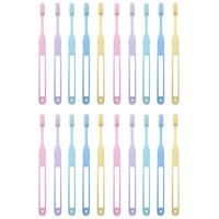 歯ブラシ 個包装 ラピス おとなおなまえシリーズ無地 ふつう アソート20本セット 歯科用歯ブラシ