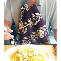 三陽商事 風呂敷 ランチクロス お弁当 50cm 中巾 京の両面おもてなし 菊 パープル 364255 1個（直送品）