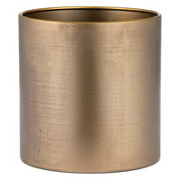 ホワイエ プランター MC円柱ベース 直径17×高さ17cm アイアン アンティークゴールド 404087 1個（直送品）
