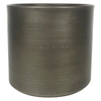 ホワイエ プランター MC円柱ベース 直径15×高さ14cm アイアン ダークブラック 404086 1個（直送品）