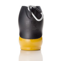 ルークラン 給水器 ループ ステンレスボトル S 350ml 犬 散歩 ペット用 イエロー 432903 1個（直送品）