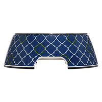 ルークラン フードボウル ループ スタイリーボウル S 犬 猫 ペット モロッカンネイビー 447585 1個（直送品）