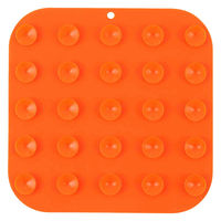ルークラン フードボウル 早食い防止 ループ リックマット スクエア シリコン 犬 猫 ペット オレンジ 447595 1個（直送品）