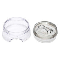 ルークラン フードボウル ループ 2in1 ボウル 犬 猫 ペット クリアグレー 447690 1個（直送品）