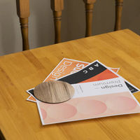 ルークラン ドアストッパー ドアリス ペーパーウェイト 木目調 すべり止め付 ボルドーオーク 449296 1個（直送品）