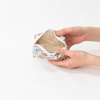 美研繊維 ポーチ オーガニックコットン 100% Sサイズ 和柄 彩花 461399 1個（直送品）