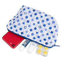 美研繊維 ポーチ オーガニックコットン 100% Mサイズ 和柄 かくれ千鳥 461405 1個（直送品）