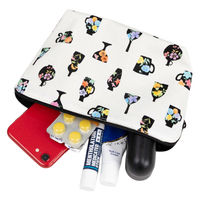 美研繊維 ポーチ オーガニックコットン 100% Mサイズ 和柄 うつわ 461408 1個（直送品）